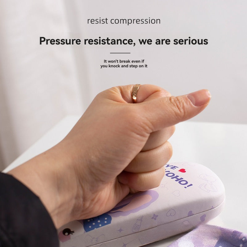 Glasses Case, Anti-Stress Bunny Cartoon Glasses Storage Box, High-End Portable Children'S Sunglasses Case, Men'S And Women'S Glasses Case