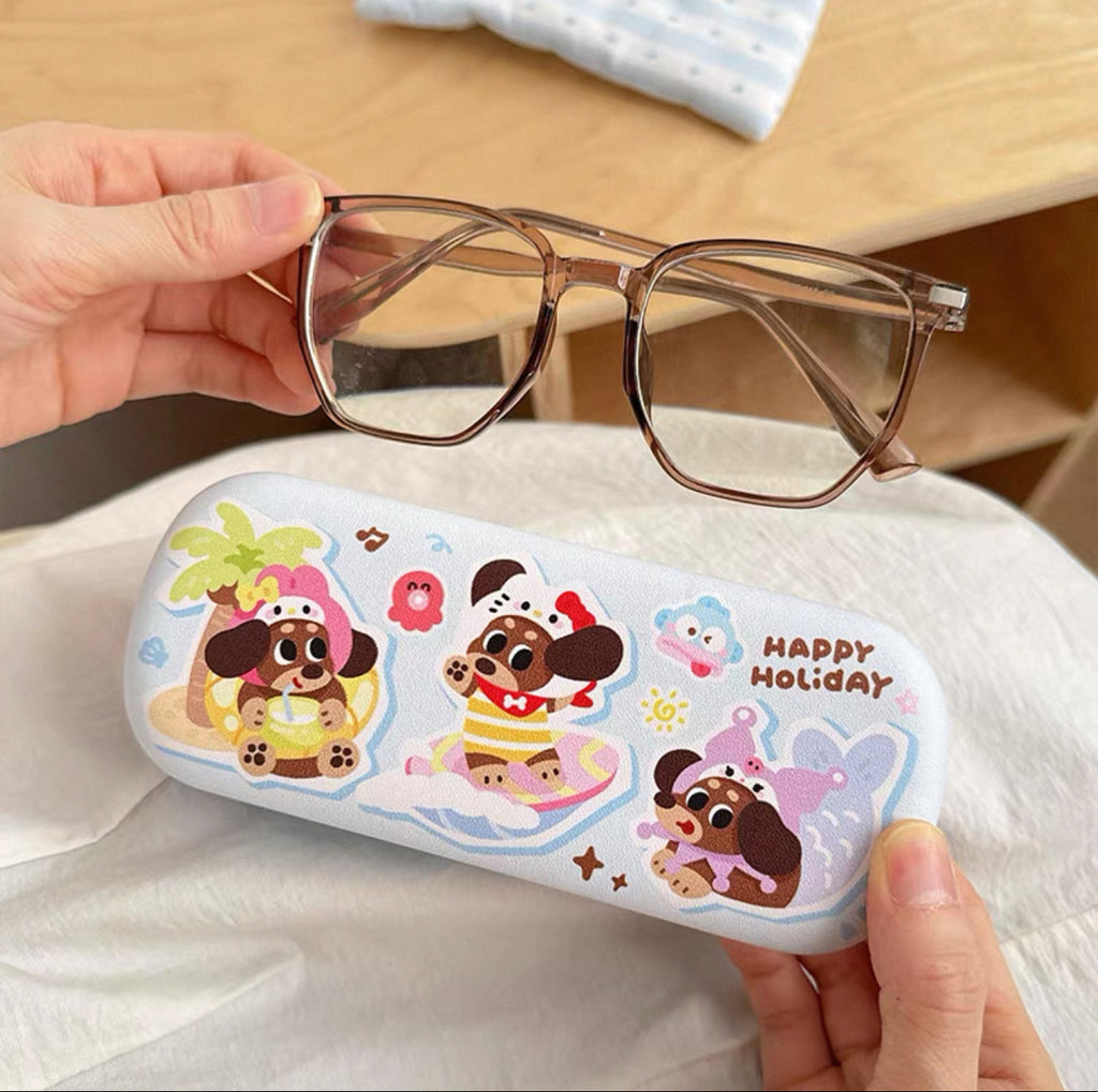 Dachshund Dog Glasses Case Waterproof And Anti-Fall Children'S Sunglasses Case Portable Storage High-Looking And High-End Ins For Men And Women