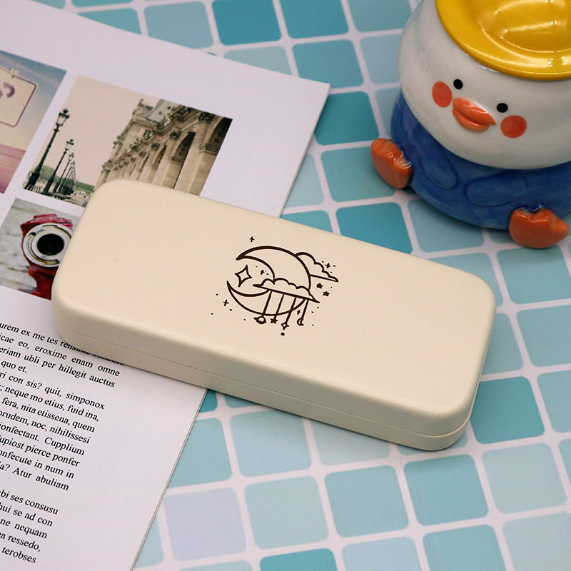 High-End Glasses Case For Men, Portable, Anti-Pressure And Anti-Pressure Ins, Japanese Style, Simple Myopia, Sunglasses, Female Storage