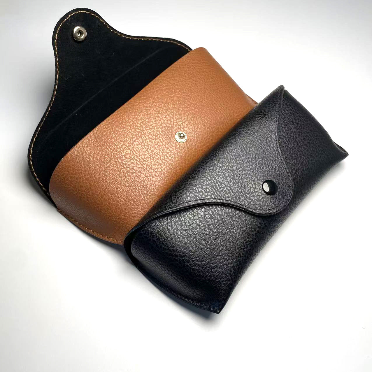 High-End Glasses Case Glasses Bag Anti-Pressure Portable Sunglasses Case Leather Glasses Storage Box Sunglasses Box