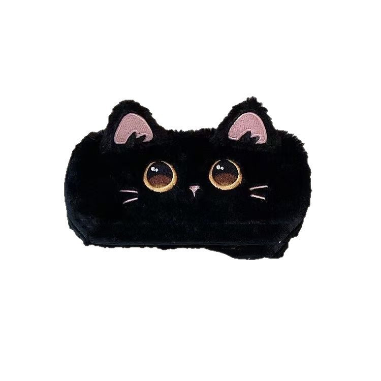 Black Cat Glasses Case, High-Looking And High-End Plush Glasses Case, Iron Cartoon Glasses Case