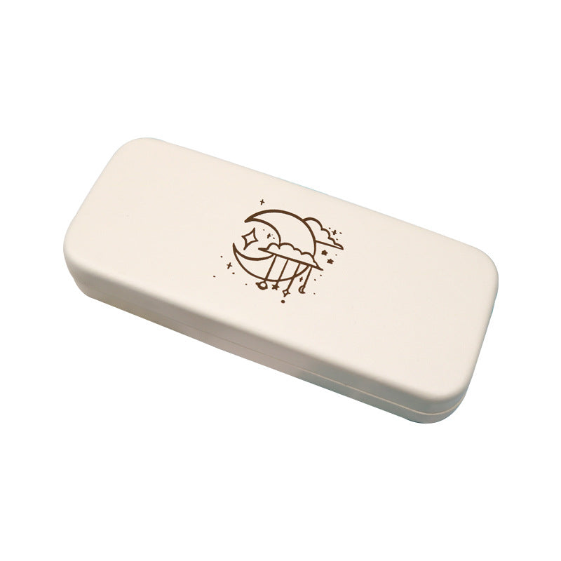 High-End Glasses Case For Men, Portable, Anti-Pressure And Anti-Pressure Ins, Japanese Style, Simple Myopia, Sunglasses, Female Storage