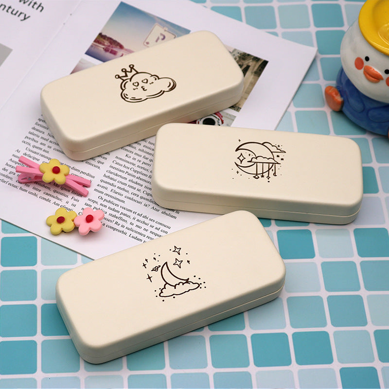 High-End Glasses Case For Men, Portable, Anti-Pressure And Anti-Pressure Ins, Japanese Style, Simple Myopia, Sunglasses, Female Storage