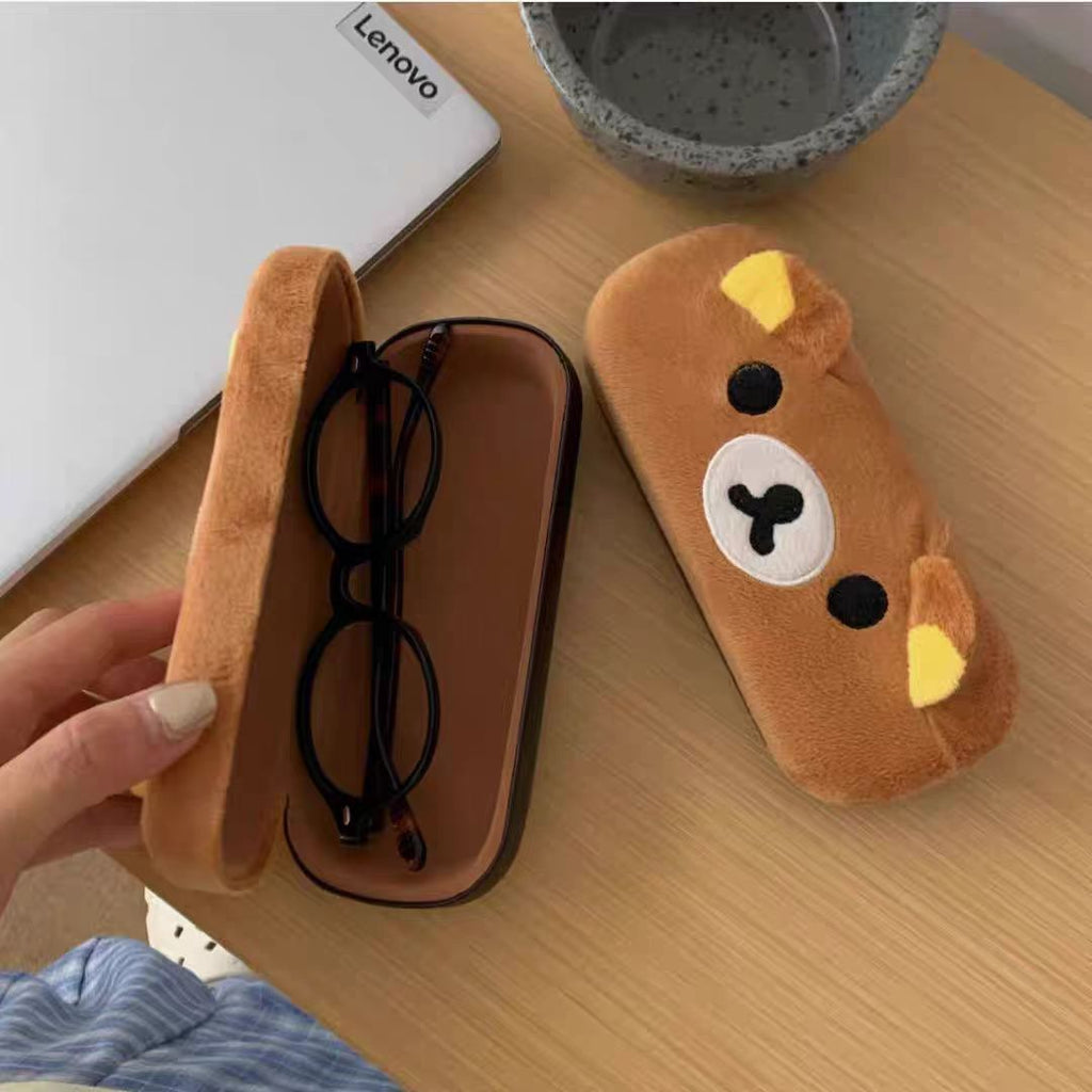 Rilakkuma Glasses Case Plush Glasses Case Japanese Style High-Looking High-End Cartoon Style Glasses Case