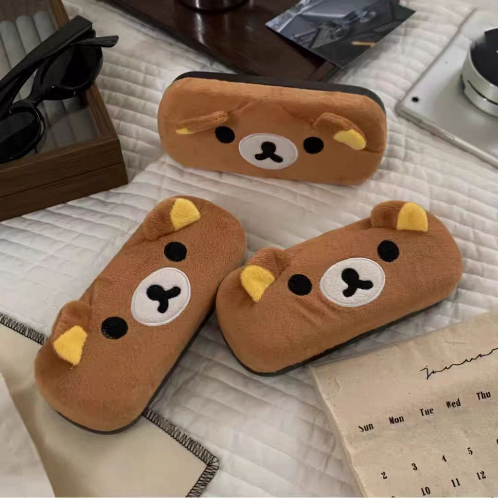 Rilakkuma Glasses Case Plush Glasses Case Japanese Style High-Looking High-End Cartoon Style Glasses Case