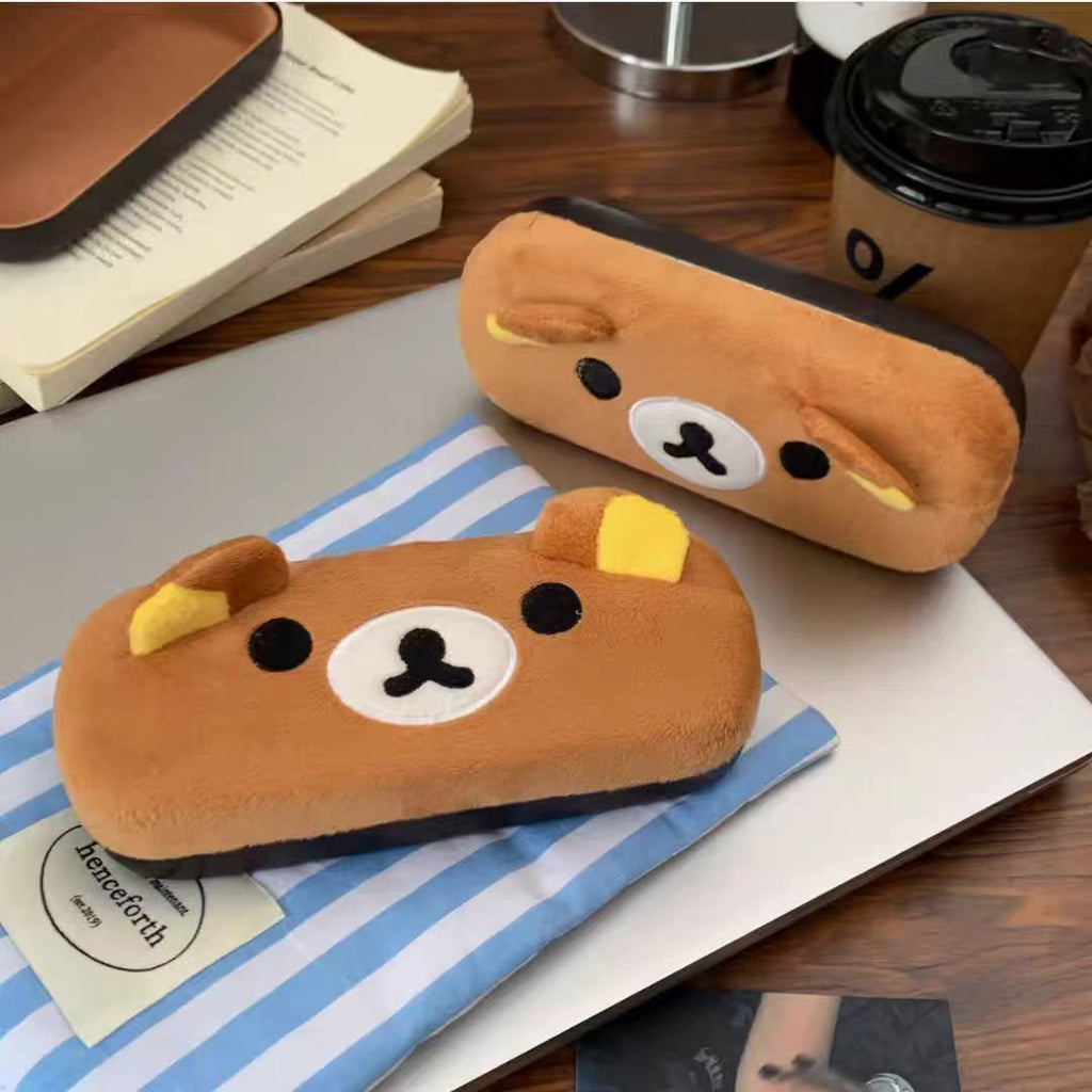 Rilakkuma Glasses Case Plush Glasses Case Japanese Style High-Looking High-End Cartoon Style Glasses Case