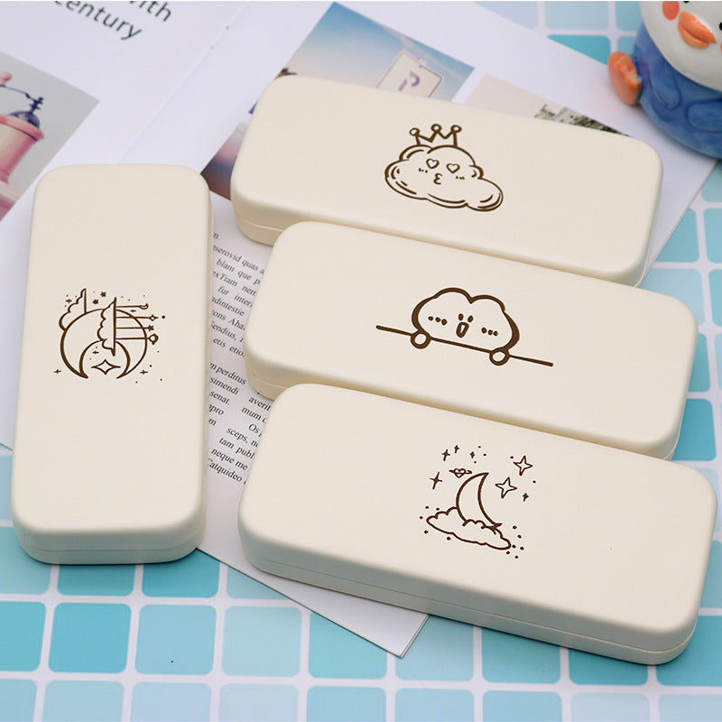 High-End Glasses Case For Men, Portable, Anti-Pressure And Anti-Pressure Ins, Japanese Style, Simple Myopia, Sunglasses, Female Storage