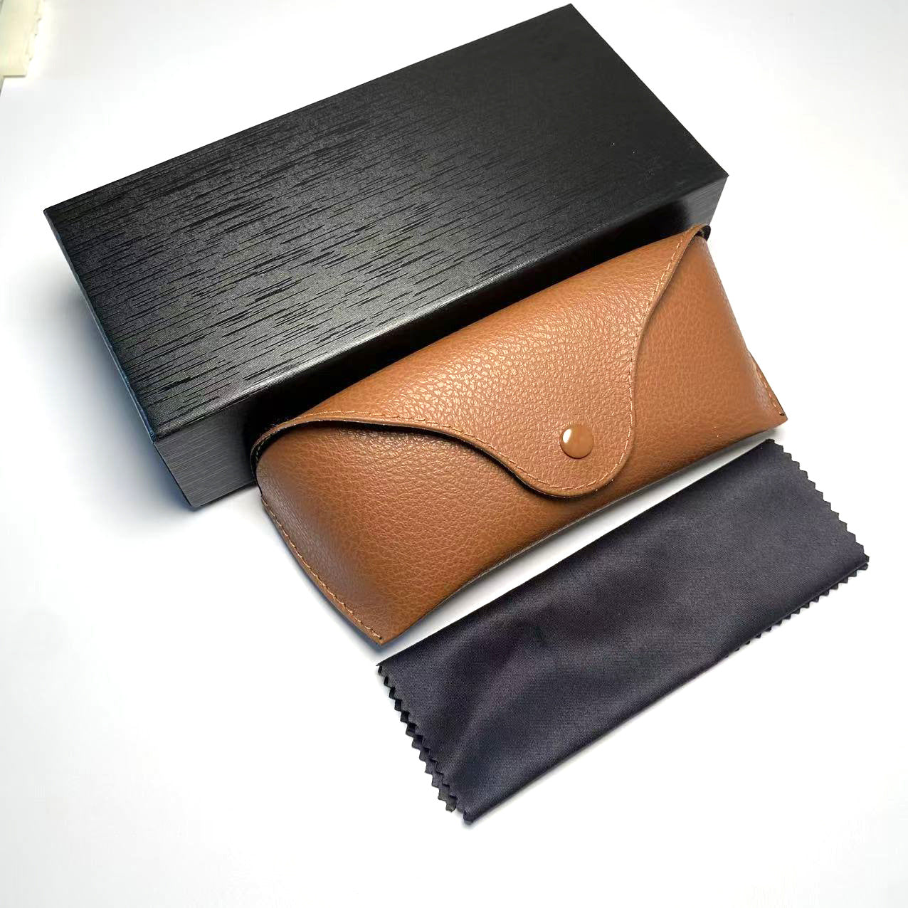 High-End Glasses Case Glasses Bag Anti-Pressure Portable Sunglasses Case Leather Glasses Storage Box Sunglasses Box