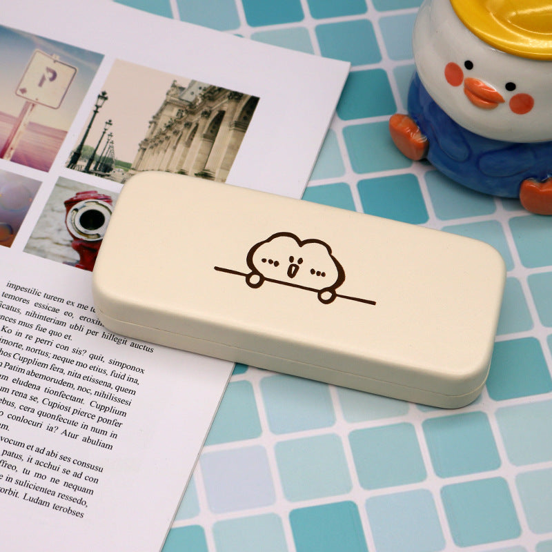 High-End Glasses Case For Men, Portable, Anti-Pressure And Anti-Pressure Ins, Japanese Style, Simple Myopia, Sunglasses, Female Storage